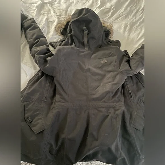 North Face Mauna Kea goose down coat XS charcoal gray